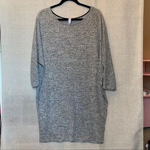 💗3 for $30💗 Gray 3/4 Length Sleeve Tunic Dress